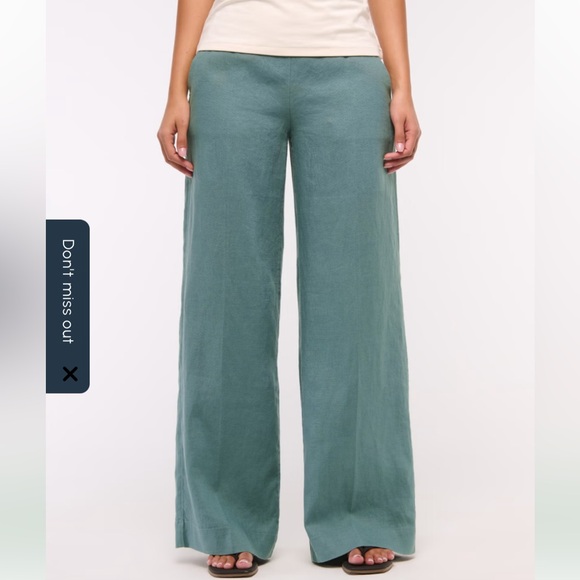 Abercrombie & Fitch Pants - Abercrombie & Fitch BLACK  Wide-Leg Pants